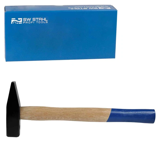 SW-STAHL Marteau à River Serrurier Marteau 300g 0,3kg Massette Manche en Bois