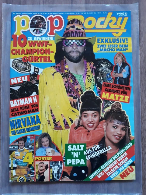 Pop Rocky Nr. 12 Mai 1992 - komplett - Nirvana U2 Michael Jackson Schumacher WWF