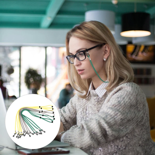 6 piezas Retenedor de gafas Cadenas de gafas Cordón Cuerda
