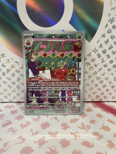 Dipplin Illustration Rare 170/167 - Twilight Masquerade - Pokémon TCG - NM Holo