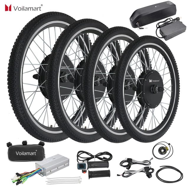 Voilamart Electric Bike Bicycle Motor Conversion Kit Rear/Front Wheel Motor Hub