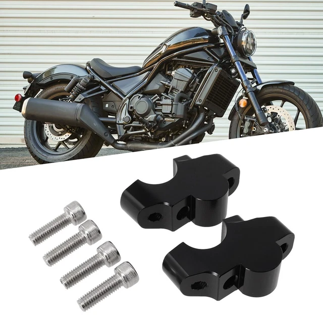 Rehausseur De Guidon Moto 22mm Ou 28mm Noir - Alliage Aluminium, Confort Longue Distance