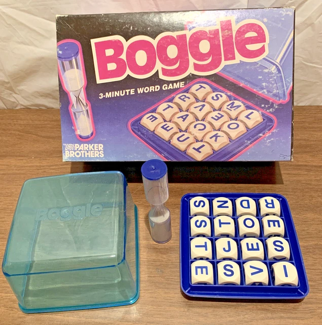 VINTAGE BOGGLE PARKER Brothers 3 Minute Word Game 1992 Complete £9.32 ...