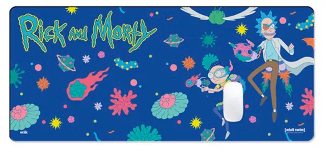 Gaming Mousepad - Rick & Morty - extra groß - 80x35 cm - Schreibtischunterlage