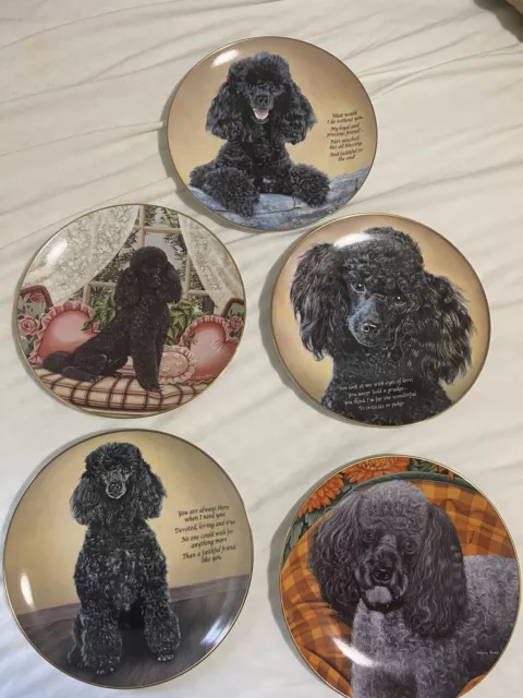 Danbury  Poodle Collector Plate