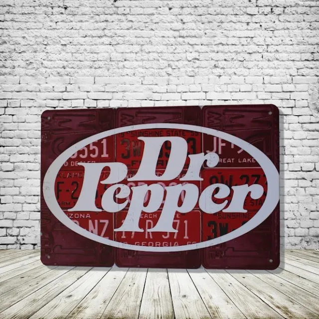 Dr. Pepper Vintage Style Tin Metal Bar Sign Poster Man Cave Collectible New