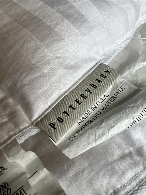 Pottery Barn Full / Queen White Goose Down Duvet Insert comforter LIGHT WEIGHT