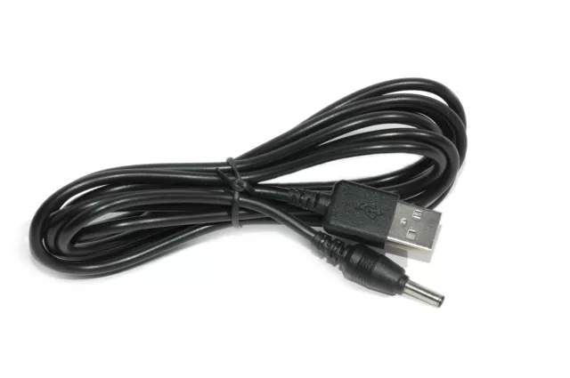 2M USB Black Charger Cable for Motorola 5E-AD060050-B Charger Replacement