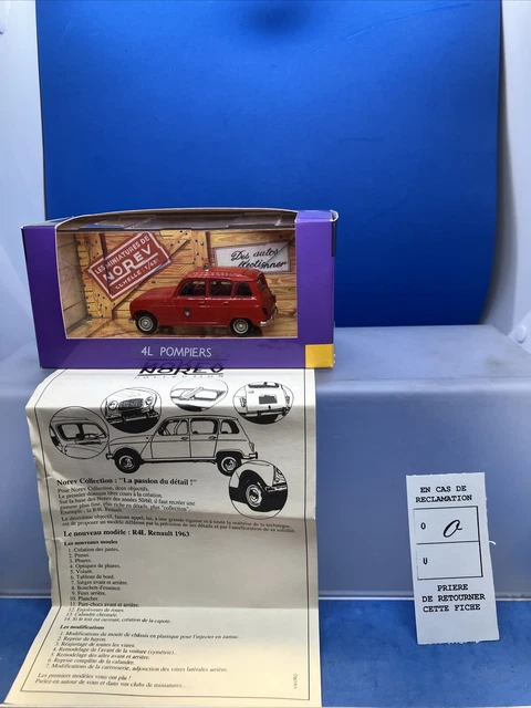 NOREV CITROËN ACADIANE Pompiers e 1/43 Fourgonnette Pompier