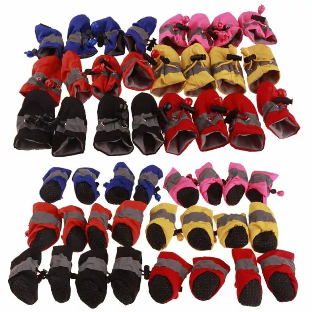 Waterproof Pet Dog Shoes Anti-slip Rain Boots Warm Puppy Dog Socks Booties Shoes 2