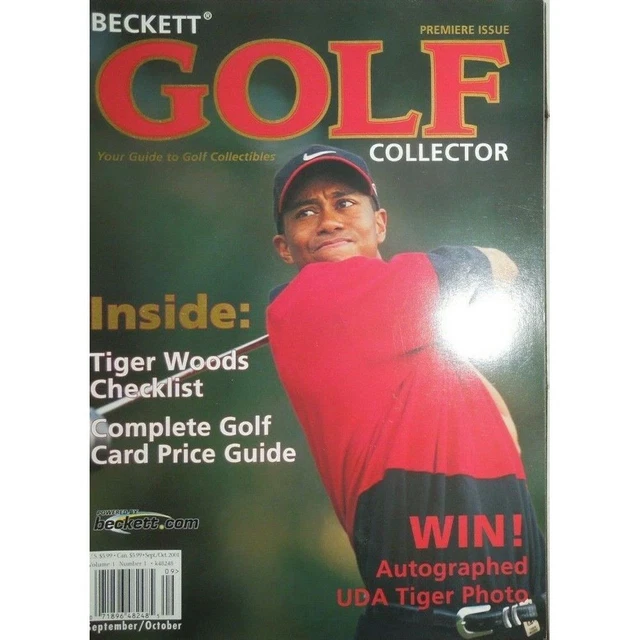 No Label Packing TIGER WOODS BECKETT golf PREMIERE ISSUE #1 ben hogan JACK NICKLAUS no ...