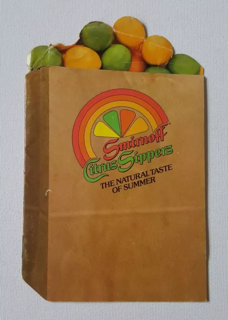 Vintage Smirnoff Vodka Citrus Sippers 1981 Drink Cocktail Recipe Bartender Guide