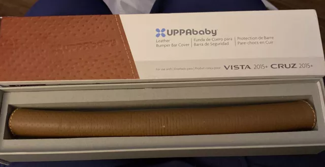 Cubierta De Barra De Parachoques De Cuero Uppababy En Negro - Vista 2015+ Cruz 2015+