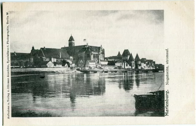 MARIENBURG /MALBORK Nogatseite, stromauf um 1908