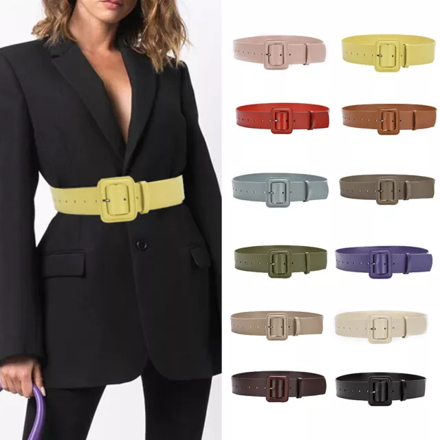 Womens Ladies Genuine Leather Belts Casual Leather Wrapping Alloy Buckle Classic