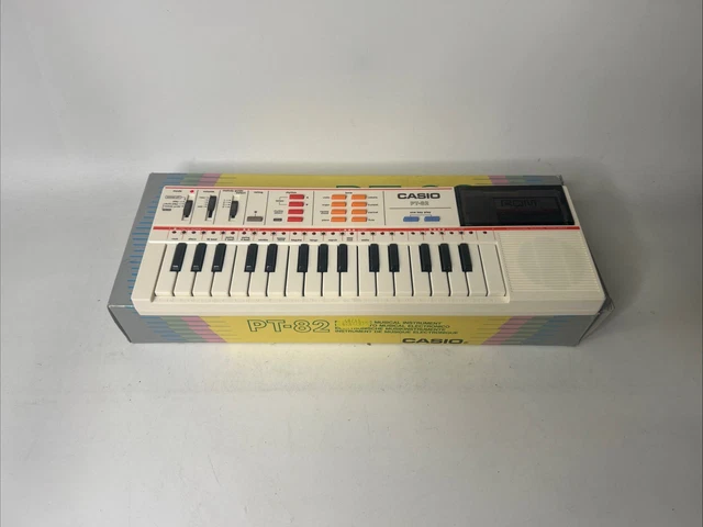CASIO PT-82 KEYBOARD Synthesizer Original Box Rom Tested And