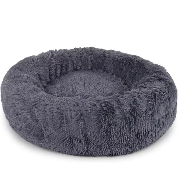 chien, chat,  panier, couchage, rond, coussin , animal, gris, clair, neuf, 
