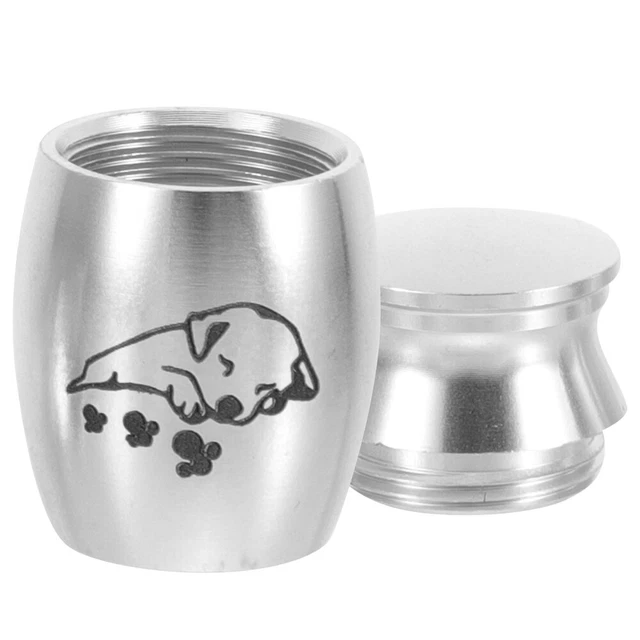 Urne Funéraire Pour Animaux En Verre - 2 Flacons De 8.3 Cm Avec Chaîne - Pour Conserver Poils Ou Cendres De Chat/chien