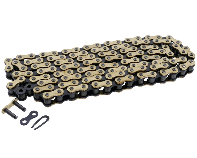 Chaîne de transmission de pas de la chaîne 420 Longueur 122 Gold Edition