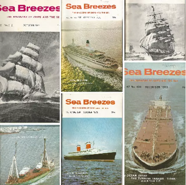 SEA BREEZES Magazine Ships Sea Warship Merchant Navy Maritime History 1970 - 74