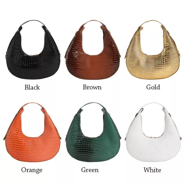 SOLID COLOR SHOULDER Bag PU Leather Handbags Stylish Purses Women ...