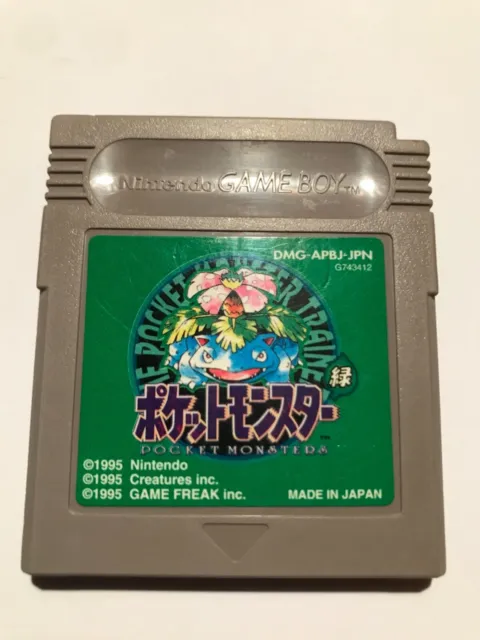 Pokemon Pocket Monsters Green (Nintendo Game Boy GB, 1996) Japan Import