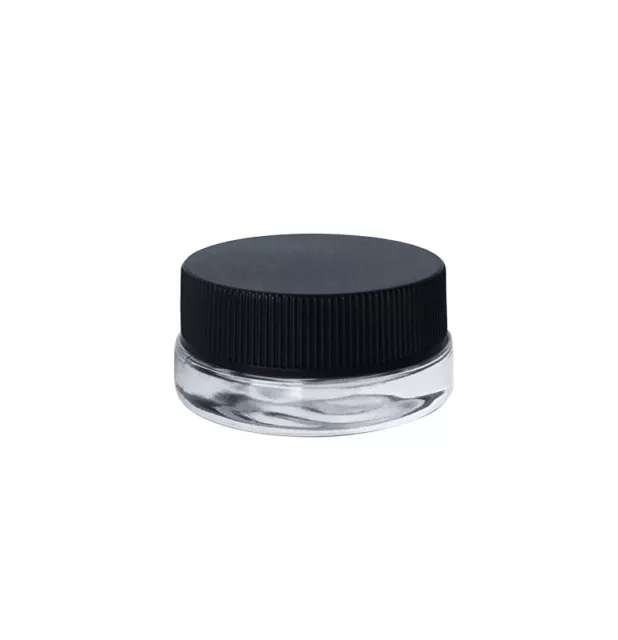 7 mL low profile glass jar with lid (variety of lids available)