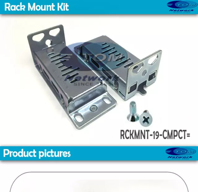 A pair of CISCO RCKMNT-19-CMPCT= rack ears for WS-C2960CG-8TC-L