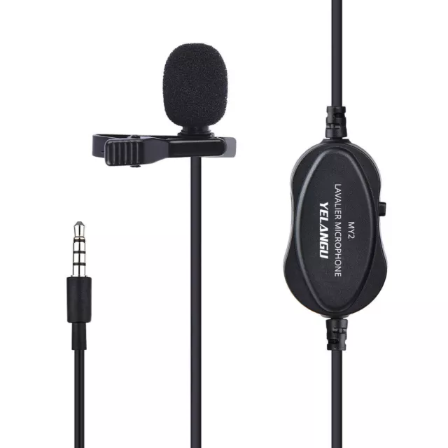 Mini microphone à pince Lavalier pour appareils photo reflex numériques et...