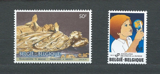 BELGIË BELGIQUE - 1981 YT 2019 à 2020 - TIMBRES NEUFS** MNH LUXE