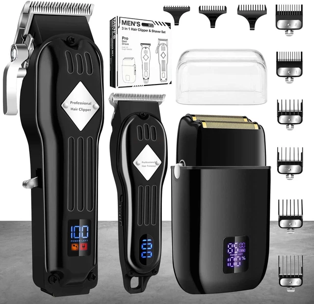 Kit de pelo corto Maquina De Cortar Cabello Para Afeitar Recortadora NUEVO