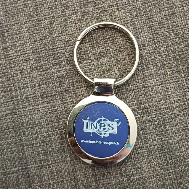 Porte-clés Chevrolet En Métal Argenté - Logo Lune - 7,5x4 Cm - Livré Dans Boîte Cadeau