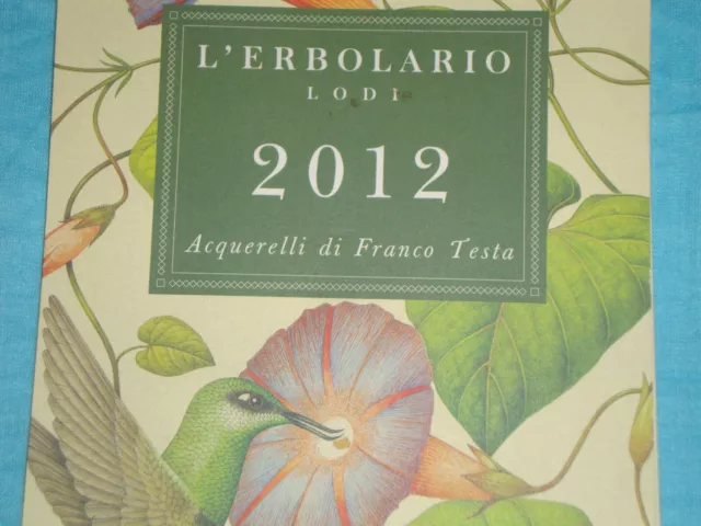 Calendario 2012 Erbolario Acquerelli Testa Da Collezione, Da Muro - Parete