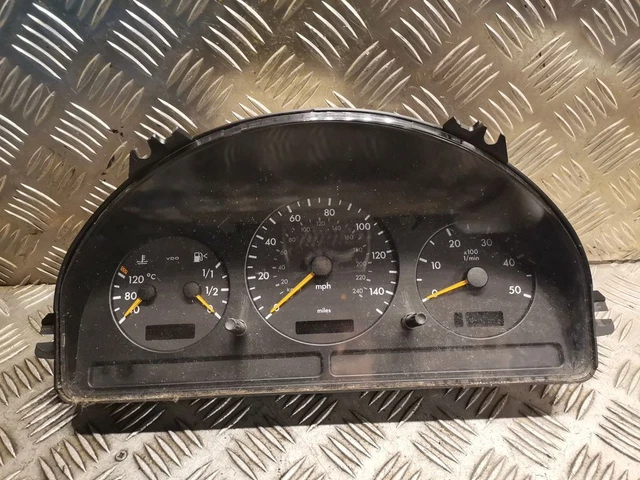 Cadran Compteur De Vitesse Chromé Pour Mercedes Classe ML W163 - Garniture Bague Jauge - Neuf