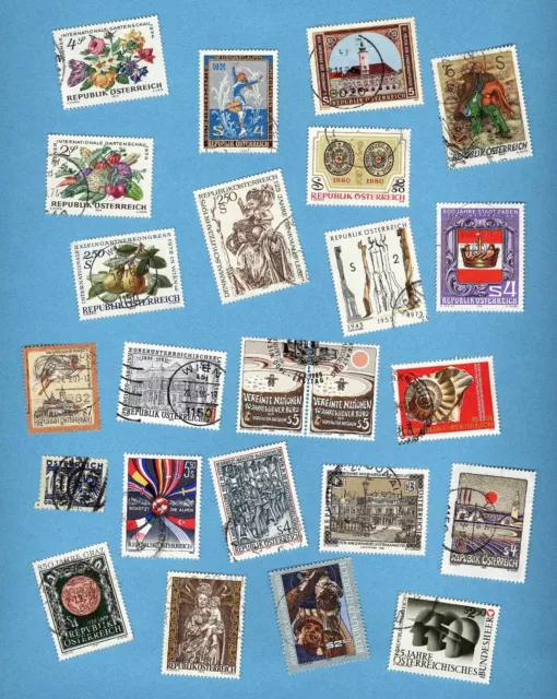 Österreich 24 Briefmarken gemischtes schönes Lot (7)