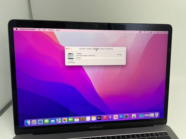 MacBook Pro 13-inch 2017 - Intel Core i5 2.3Ghz - 256GB SSD - 16GB Ram 4