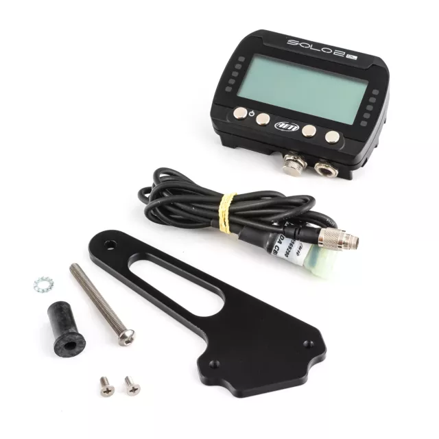 AiM Solo 2 DL GPS Lap Timer Kit, Halterung + ECU-Kabel - Honda CBR600RR HRC 13-15 2