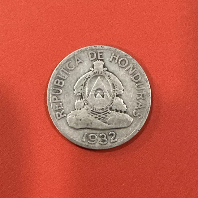 Honduras, An Older 1932 Dated .900 Fine Silver Coin T-26