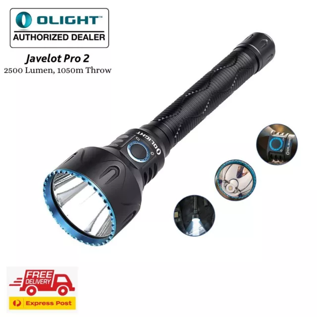 Olight Javelot Pro 2 Tactical Torch 2500 Lumen Long Distance USB Rechargeable