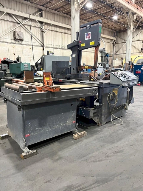 Used Hem 24" X 31" Fully Automatic Mitering Vertical Bandsaw Model V140Ha-60-Ts