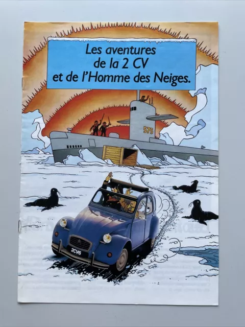 Tintin Publicité Citroën Les Aventures De La 2 Cv Et De L'homme Des Neiges 1987