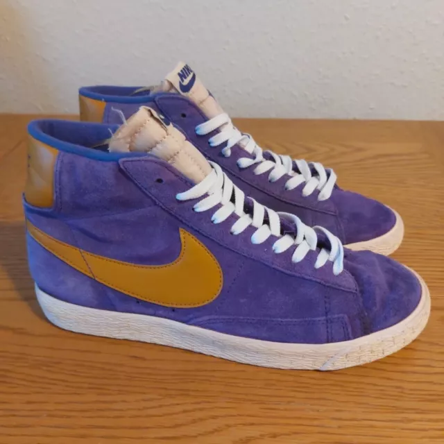 Nike blazer purple clearance suede
