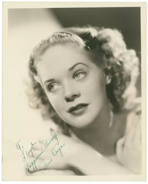 ALICE FAYE Signed Photograph - Film Star Actress preprint