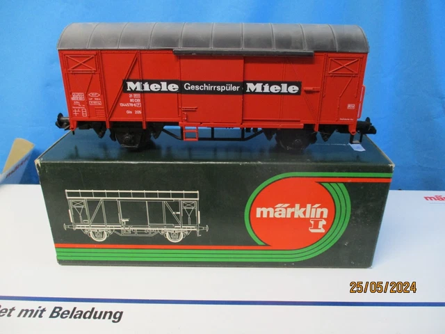 5857 MÄRKLIN SPUR 1 Gedeckter Güterwagen &amp;quot;MIELE &amp;quot; EUR 70,00 - PicClick DE