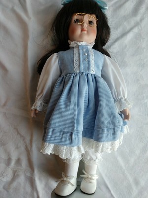 Collectible Porcelain Girl 16in. Limited Edition Doll From Marian Yu Designs #9