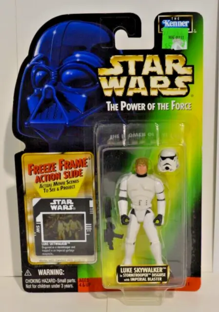 Star Wars Power Of The Force Freeze Telaio Luke Skywalker Costume Da Stormtrooper