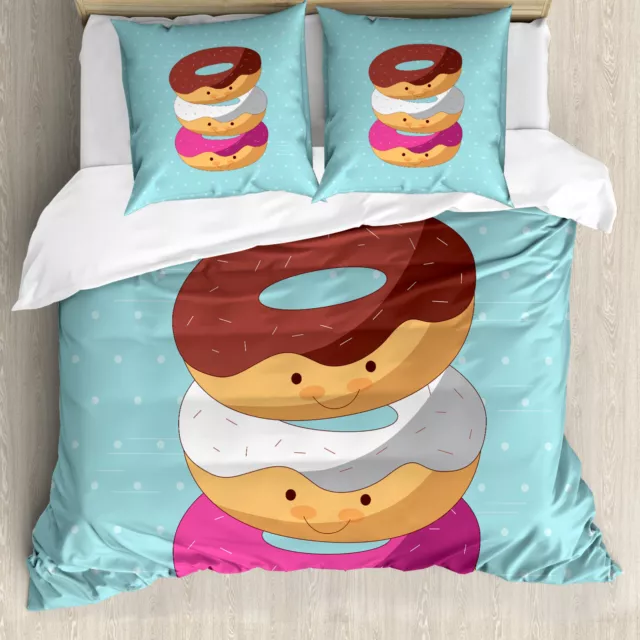 Anime Housse de Couette Kawaii Cartoon Donuts
