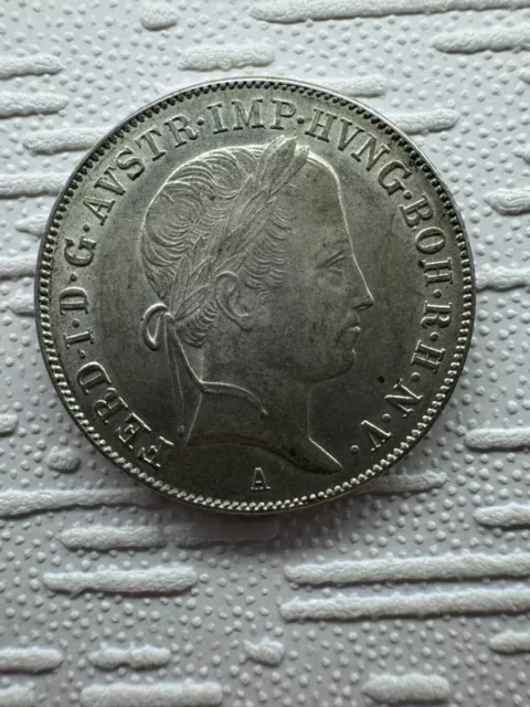 Austria Ferdinand I 20 Kreuzer 1848 Silver