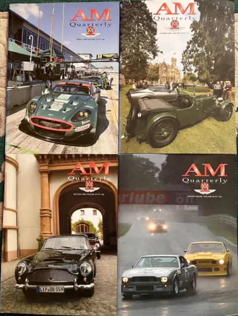 Aston Martin AMOC AM QUARTERLY Owners Club Magazine x24, Issue No.s 158 To 181 3