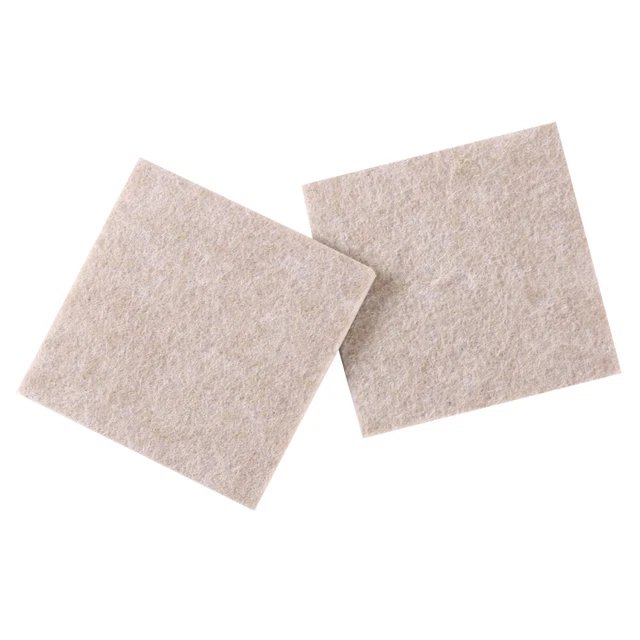 2 piezas almohadillas de fieltro cuadradas de 8,5 cm almohadilla protectora de piso para muebles de silla de mesa